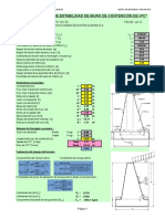 Verificación de Estabilidad de Muro de Contención de Hºcº