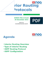 Interior Routing Protocols OSPF Configuration