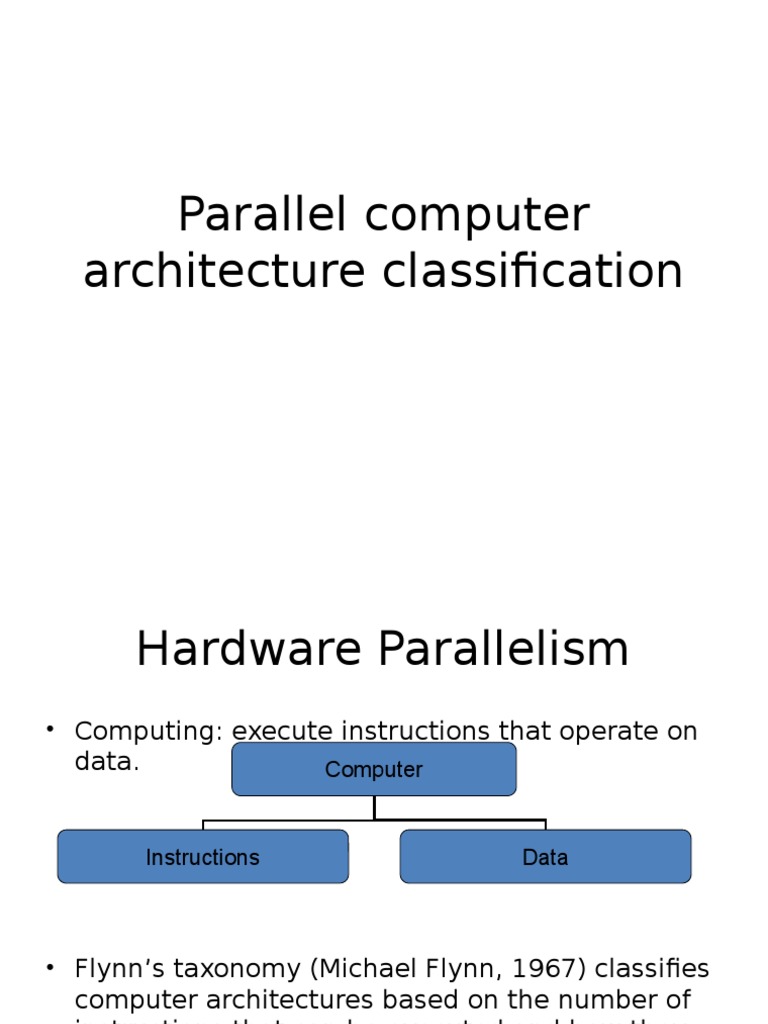 Parallel Computer Architecture Overview | PDF | Parallel Computing ...