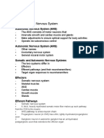 Chapter 15 - Autonomic Nervous System Course Outline