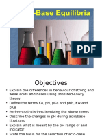 Acid Base Equilibria