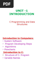 Unit - 1: C Programming and Data Structures