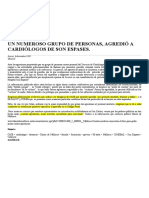 Un Numeroso Grupo de Personas, Agredió a Cardiólogos de Son Espases