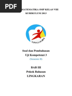 Solusi Uji Kompetensi 3 Matematika SMP Kelas 8 Kurikulum 2013 Semester 2 PDF