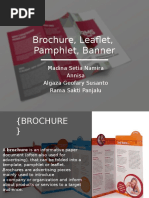 Brochure, Leaflet, Pamphlet, Banner: Madina Setia Namira Annisa Algaza Geofary Susanto Rama Sakti Panjalu