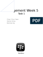 Management Week 5 Task 1 BlackBerry Issues