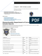 Massachusetts Inmate Search Department of Corrections Lookup