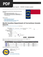 North Carolina Inmate Search Department of Corrections Lookup