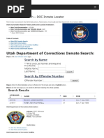 Utah Inmate Search Department of Corrections Lookup