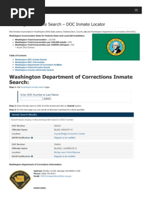 Lewis County Jail Roster
