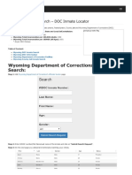 Wyoming Inmate Search Department of Corrections Lookup