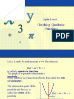 Graphing Quadratic Functions: Digital Lesson