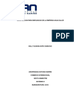 Bonificacion para Empleados de La Empresa Agua Dulce