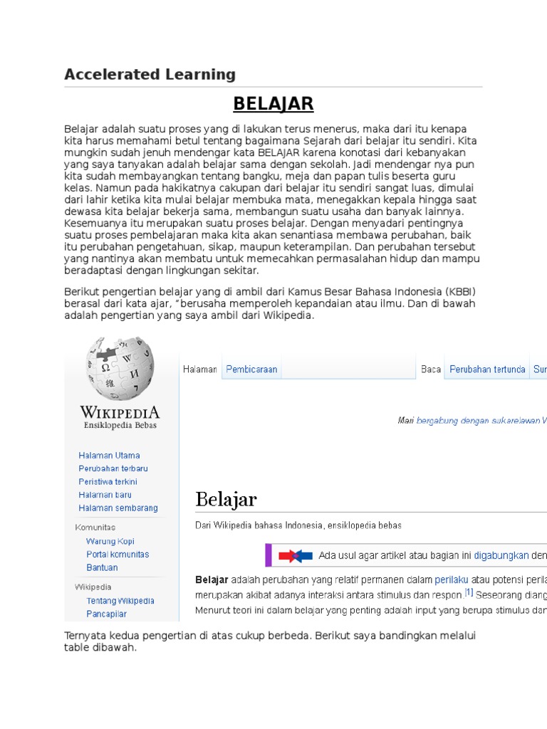 Accelerated Learning | PDF | Karier & Perkembangan | Pengembangan Diri