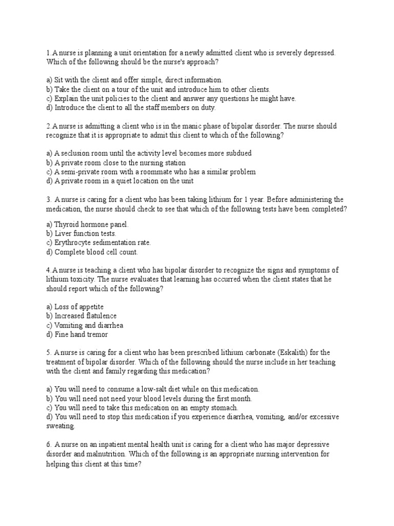 Nursing Approaches for Severe Depression | PDF | Electroconvulsive ...