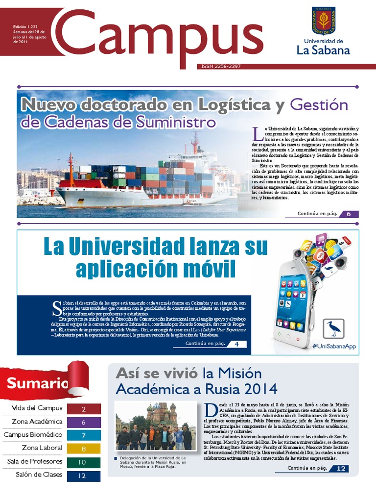 Campus 1222 Universidad de La Sabana | PDF | Aplicación movil | Contraseña