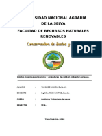 Limites Maximo Permisibles de Calidad Del Agua