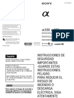 Sony Dsrl-A-330 - Manual de Usuario Español PDF