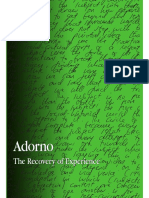 (Suny Series in Contemporary Continental Philosophy) Roger Foster-Adorno_ The Recovery of Experience -State University of New York Press (2007).pdf