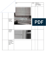 Location Comment Before After Date of Completion Pla N Actual Director Room 204 Sealant On Floor Tiles Joint Not Yet Applied