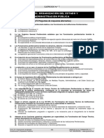 Cuestionario de test sobre la organización de los cuerpos penitenciarios