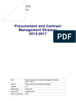 Procurement and Contract Management Strategy 2013-2017