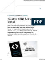 Creative CSS3 Animation Menus