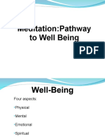 Meditation and Well Being - Presentation 