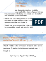 Stock Valuation Models: Variable-Growth Model