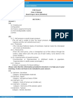 ICSE Board Class X Biology Board Paper 2016 (Solution)