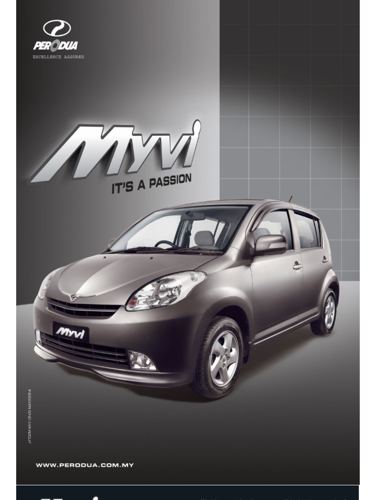 Perodua Myvi Brochure PDF