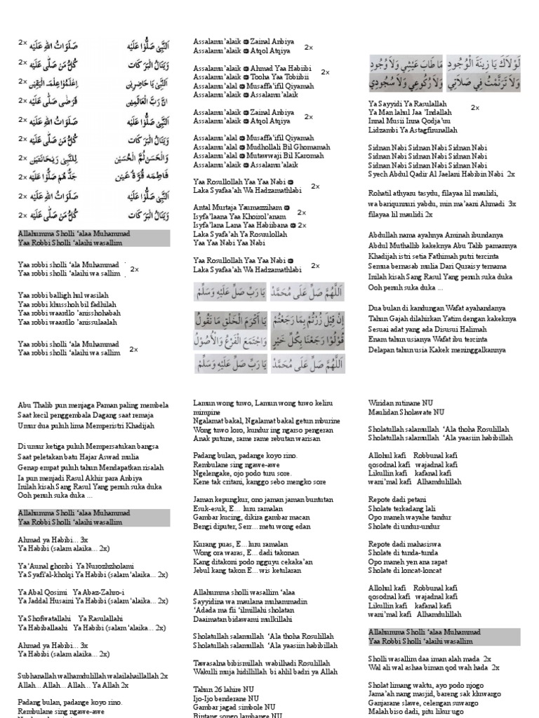Allahumma Sholli Ala Muhammad Ya Robbi Sholli Alaihi