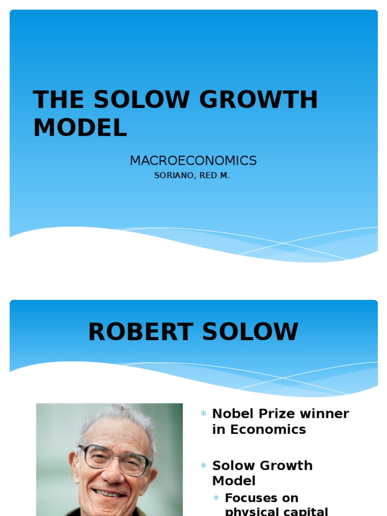 The Solow Growth Model Describes – WYLS