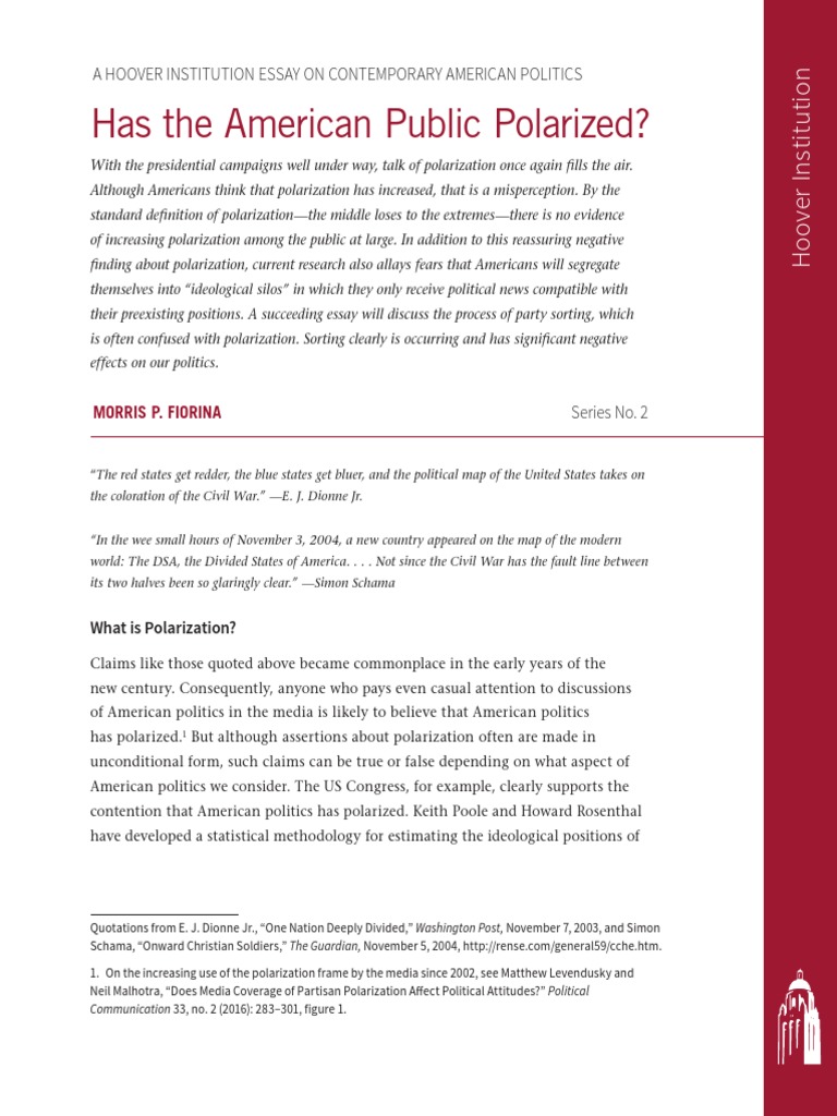 Has The American Public Polarized? | PDF | Polarization (Politics ...