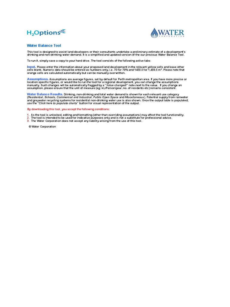 Water Balance Tool PDF