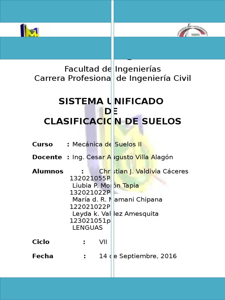 Sistema Unificado de Clasificacion de Suelos