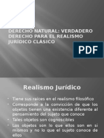 Derecho natural verdadero para el realismo jurídico clásico