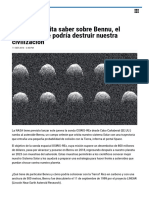 Lo Que Necesita Saber Sobre Bennu, El Asteroide Que Podría Destruir Nuestra Civilización - Diario La Tribuna Honduras