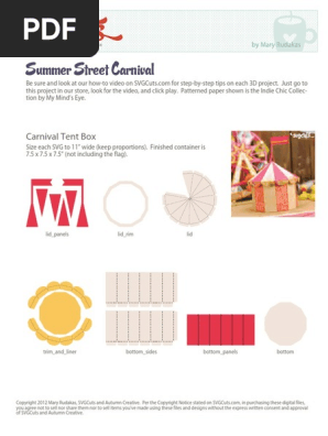 Summer Street Carnival Menu