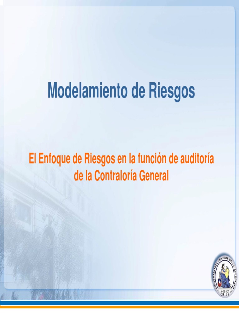 Enfoque de Riesgos en Auditoría CGR | PDF | Auditoría | Planificación