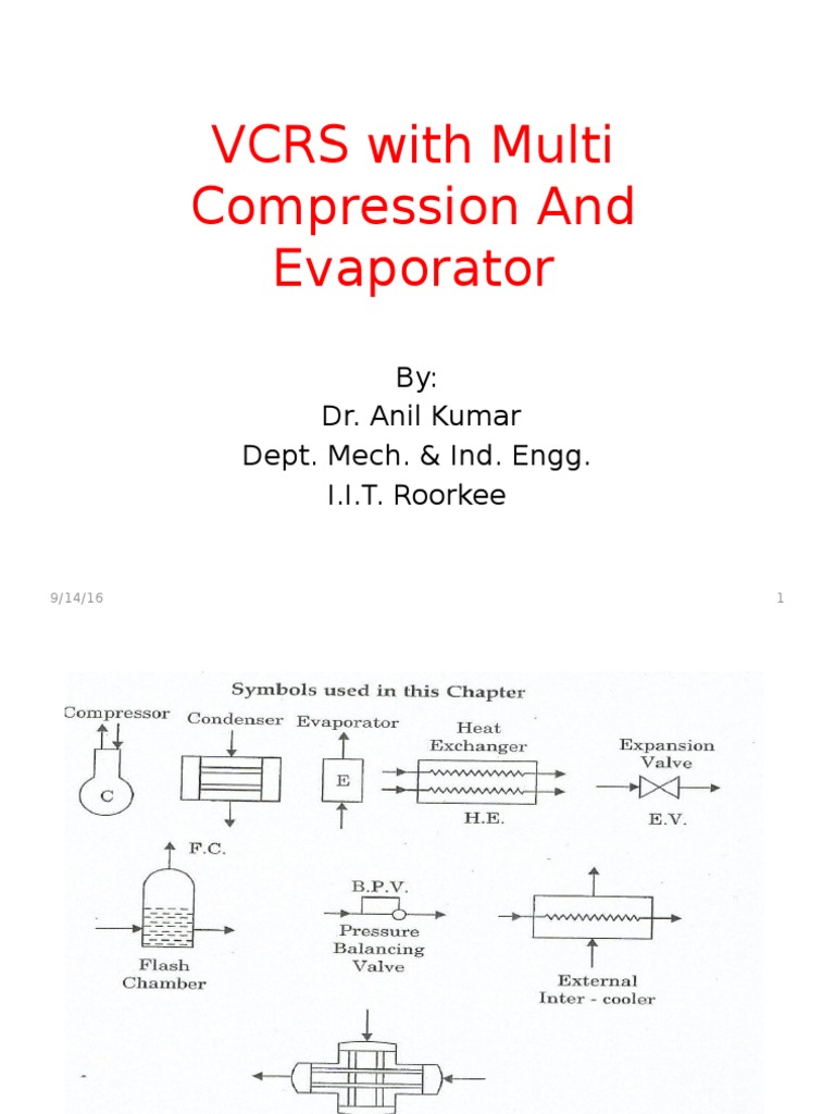 VCRS With Multi Compression and Evaporator PDF