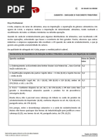 Gabarito - Simulado - XX Exame da OAB - 2ª fase - Direito Tributário