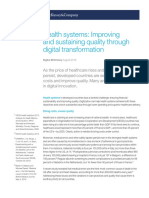 Health Systems Improving and Sustaining Quality Through Digital Transformation