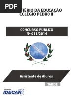 Idecan 2014 Colegio Pedro II Assistente de Alunos Prova (1)