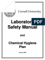 Cornell University Laboratory Safety Manual & Chemical Hygiene Plan - 261pp