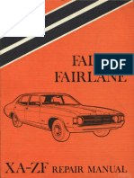 FORD Falcon XA Repair Manual