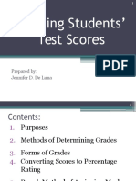 @ Grading Students - Test Scores