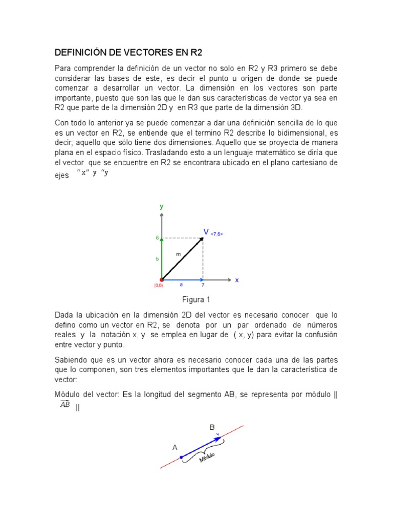 Definición de Vectores en r2 | PDF