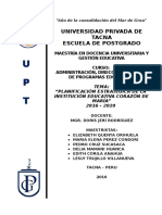 Planificación estratégica I.E. Corazón de María 2016-2020