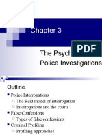 The Psychology of  Police Investigations